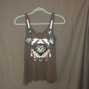Sequin tank top (size small)